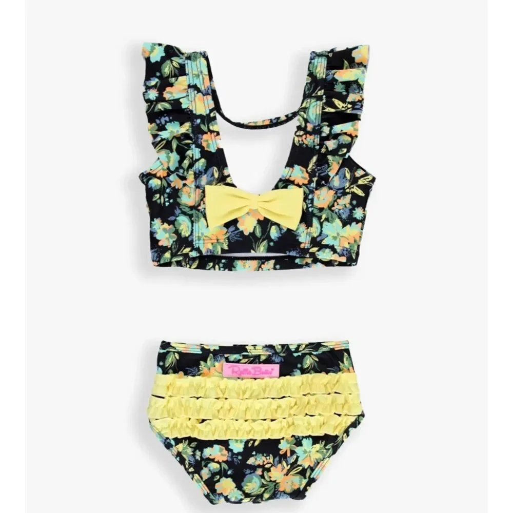 Ruffle Butts Waterfall Tankini‎ Midnight Garden 6-12 Months NWT in packaging